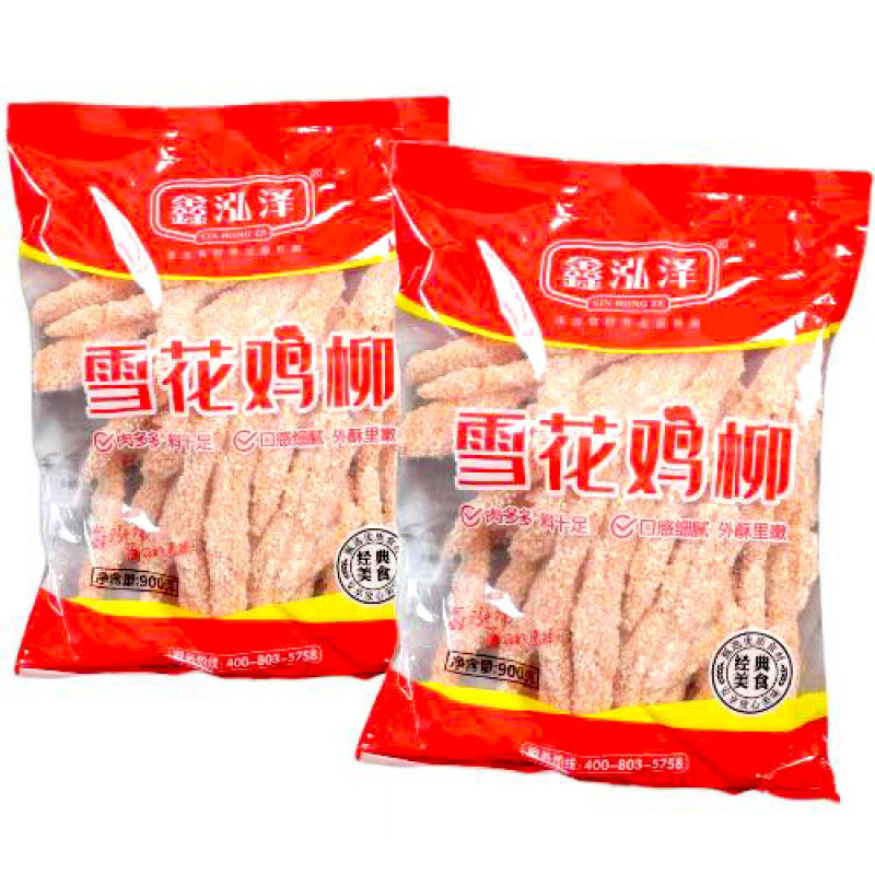 鑫泓泽雪花鸡柳空气炸锅炸货半成品冷冻油炸小吃商用