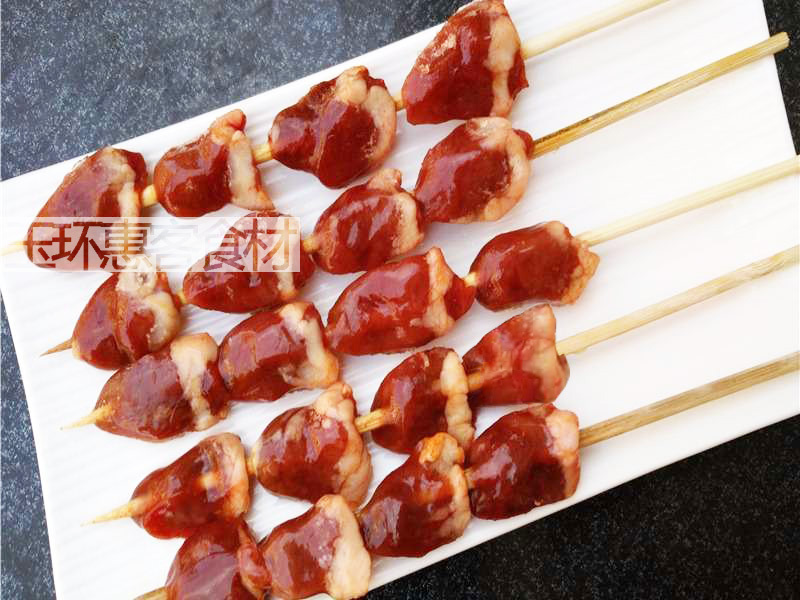 鑫泓泽真空鸡心串烧烤油炸串串铁板食材冷冻半成品商用