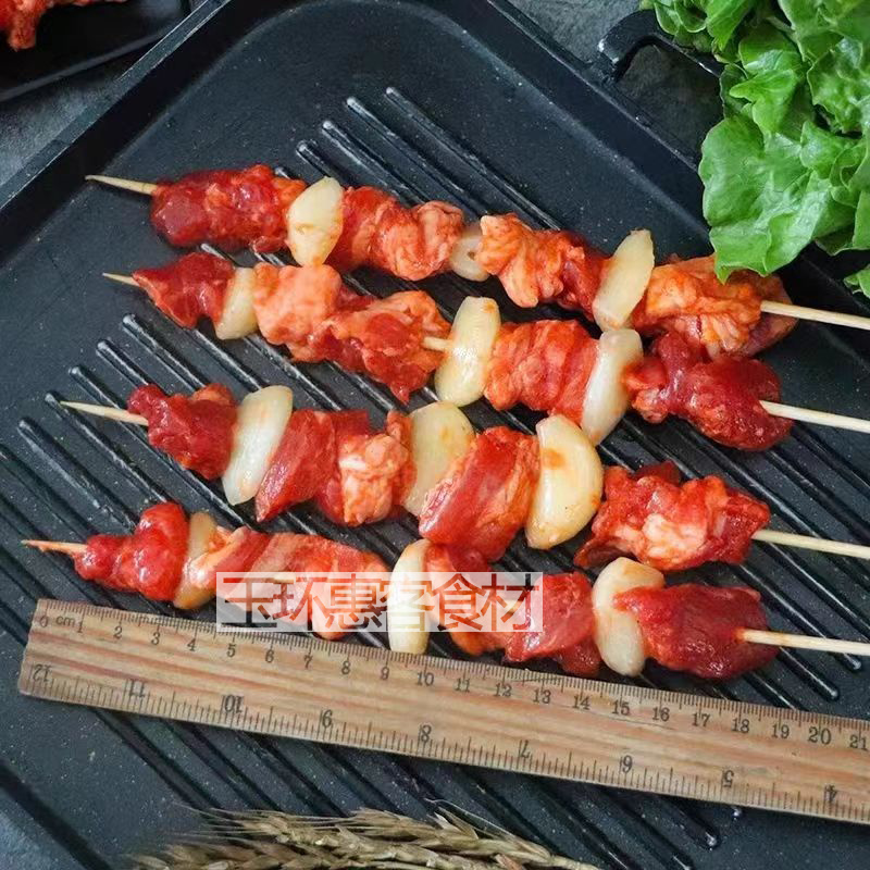 鑫泓泽蒜瓣肉串烤肉半成品家庭户外空气炸锅烧烤食材商用