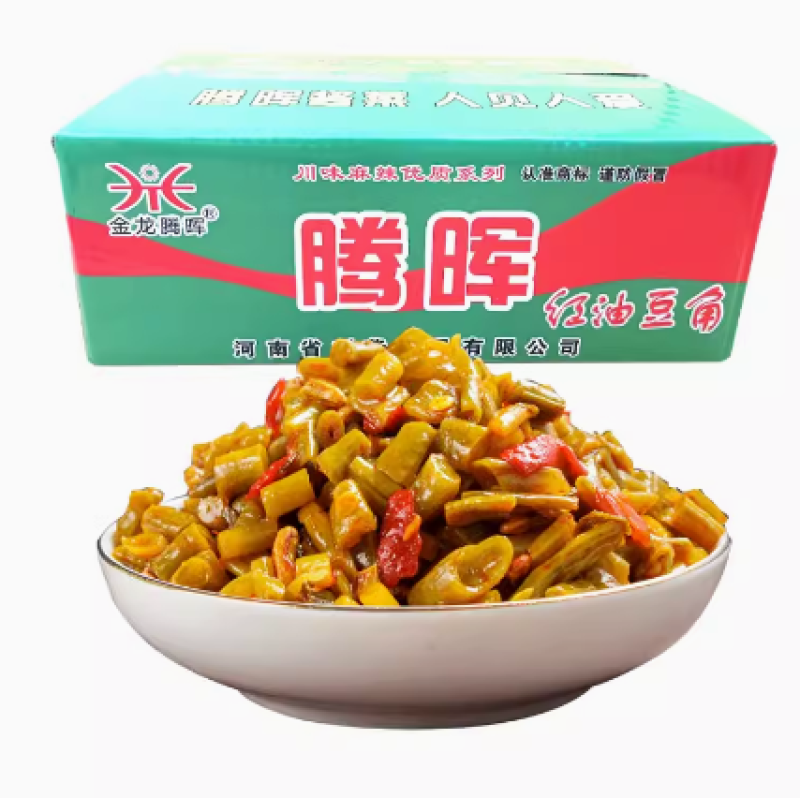腾晖红油豆角风味豆角腌制酱菜咸菜下饭菜整箱7斤商用小菜