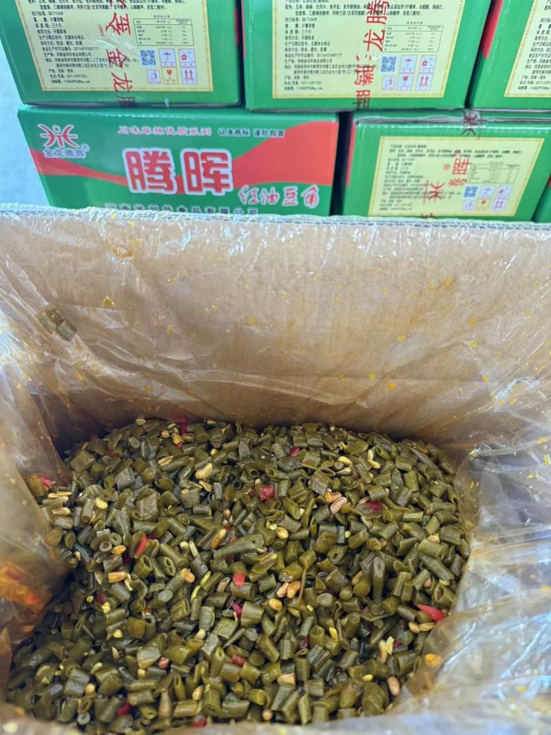 腾晖红油豆角风味豆角腌制酱菜咸菜下饭菜整箱7斤商用小菜