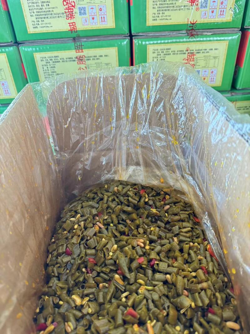 腾晖红油豆角风味豆角腌制酱菜咸菜下饭菜整箱7斤商用小菜