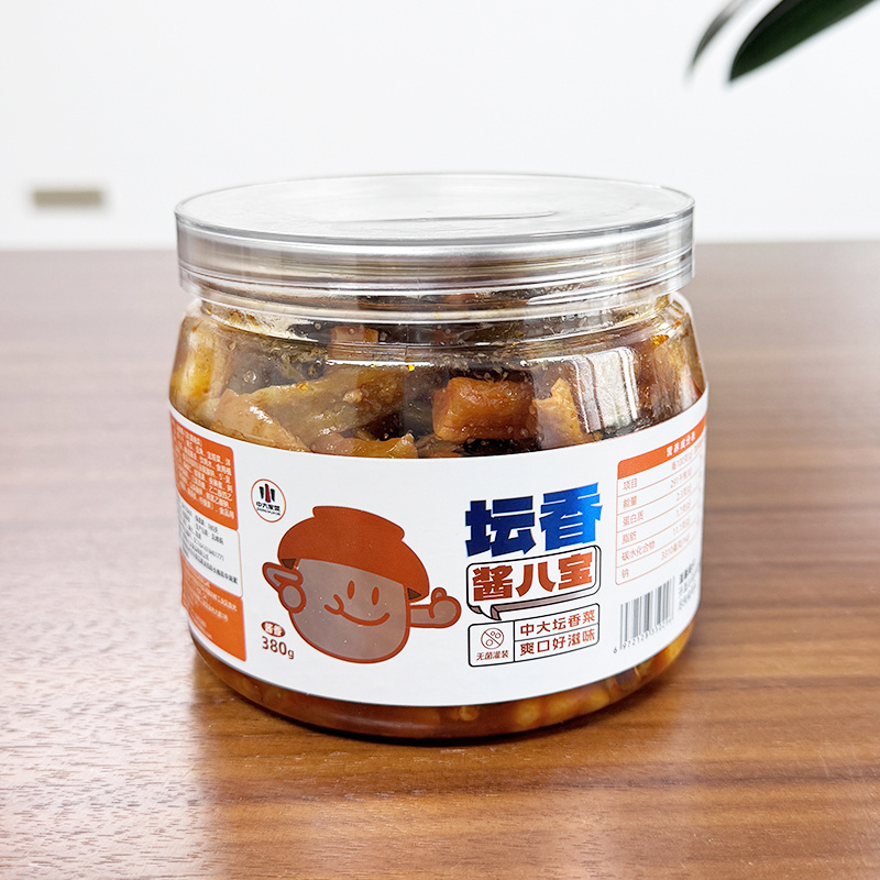 中大酱八宝鲜嫩脆爽口380克瓶装开盖即食开味下饭菜