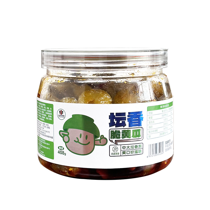 中大酱菜脆黄瓜瓶装开胃下饭酱萝卜干香辣罐装即食下饭菜