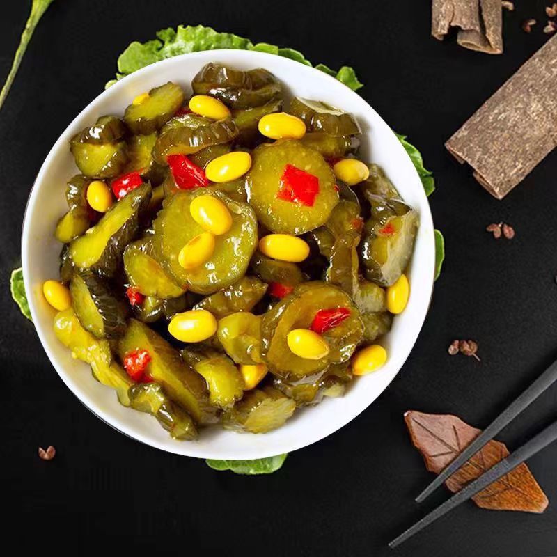 腾晖香脆甜瓜酱黄瓜下饭菜咸菜酱菜罐装即食开胃菜腌黄瓜