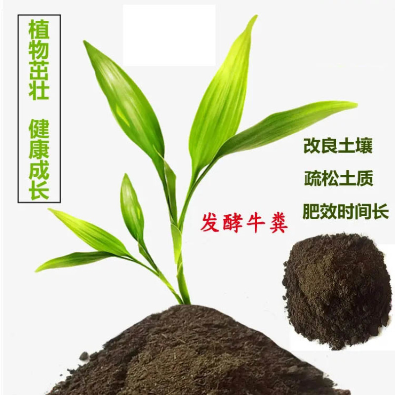 绿沃肥业-厂家直发发酵牛粪生物菌腐熟生根壮苗发酵有机肥