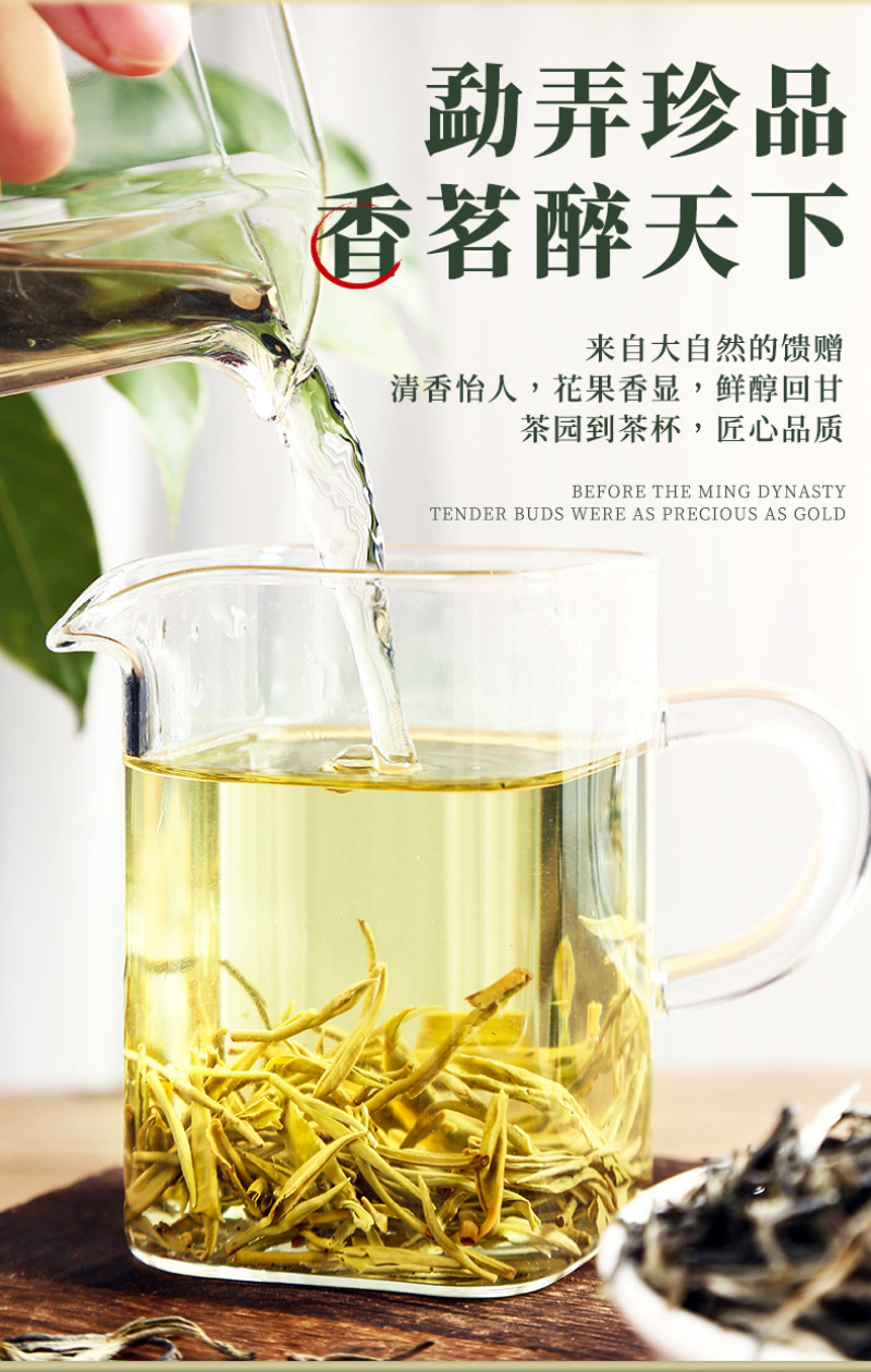 云南特产一级绿茶香茗茶春茶嫩叶厂家直销批发袋装80g