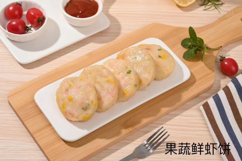 井千洋果蔬鲜虾饼零食调理制品美食火锅小吃点心半成品商用