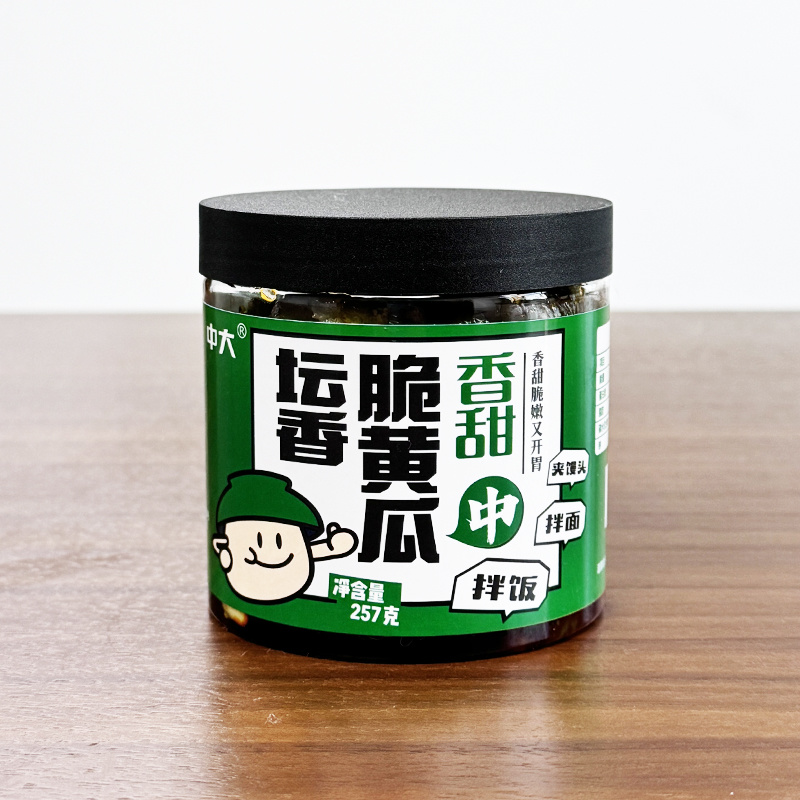 中大酱菜脆黄瓜瓶装开胃下饭酱萝卜干香辣罐装即食下饭菜