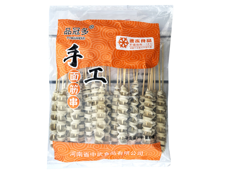 品冠多面筋串小吃烧烤油炸面筋串食材半成品商用批发