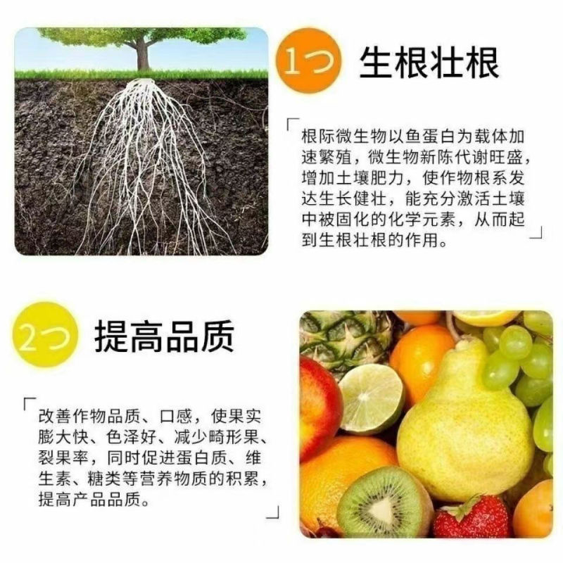 生根壮苗剂黄腐酸钾腐植酸微生物菌剂矿源黄腐酸钾