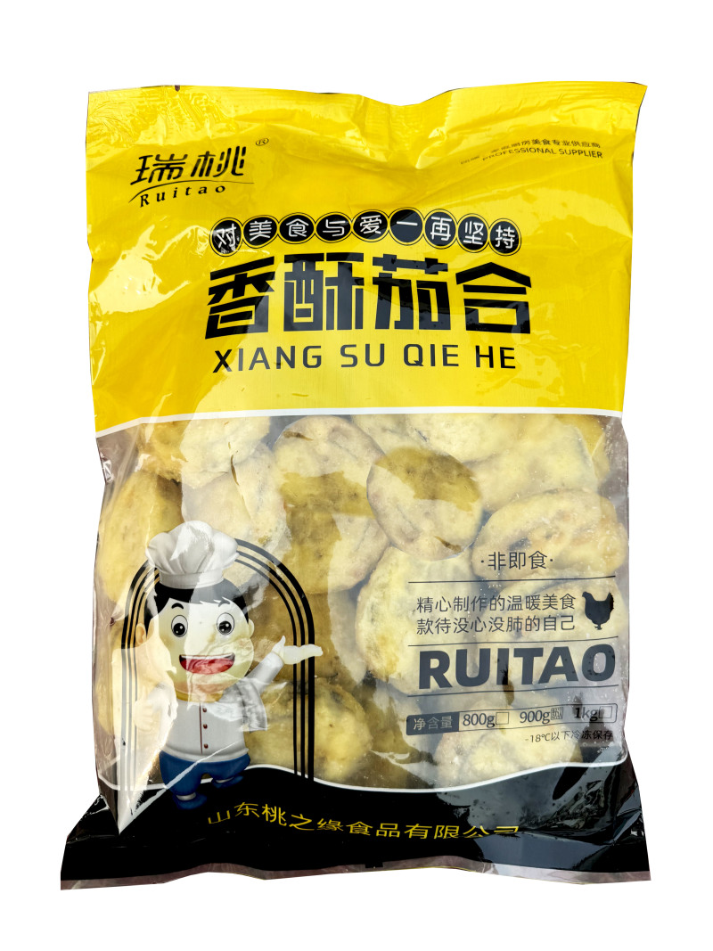 瑞桃香酥茄盒900g清真冷冻香煎油炸烧烤火锅麻辣烫食材