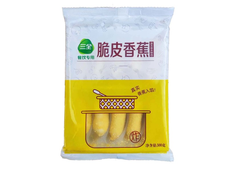 三全餐饮脆皮香蕉早餐面食油炸点心冷冻半成品小吃商用