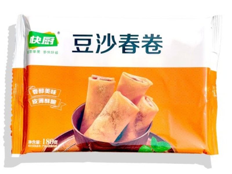 三全快厨豆沙春卷早餐面食点心冷冻半成品小吃商用