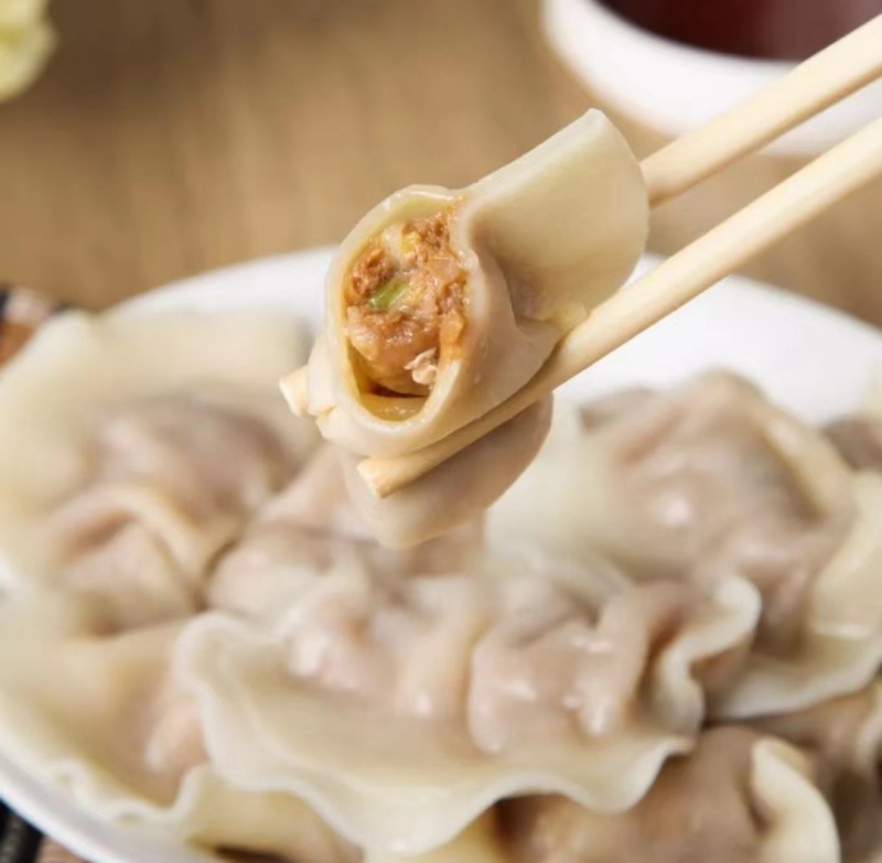 私坊斋牛肉香葱水饺清真早餐面食冷冻水饺半成品小吃