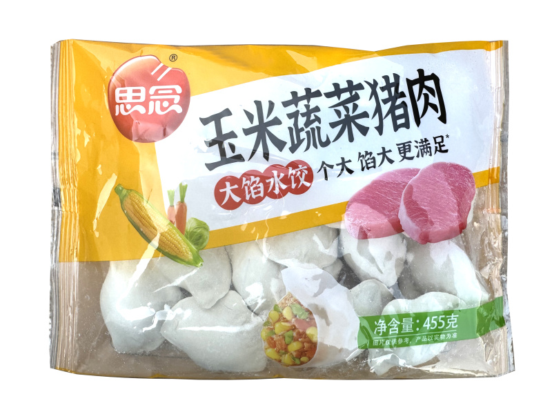 思念大馅玉米蔬菜水饺早餐面食冷冻水饺半成品小吃商用