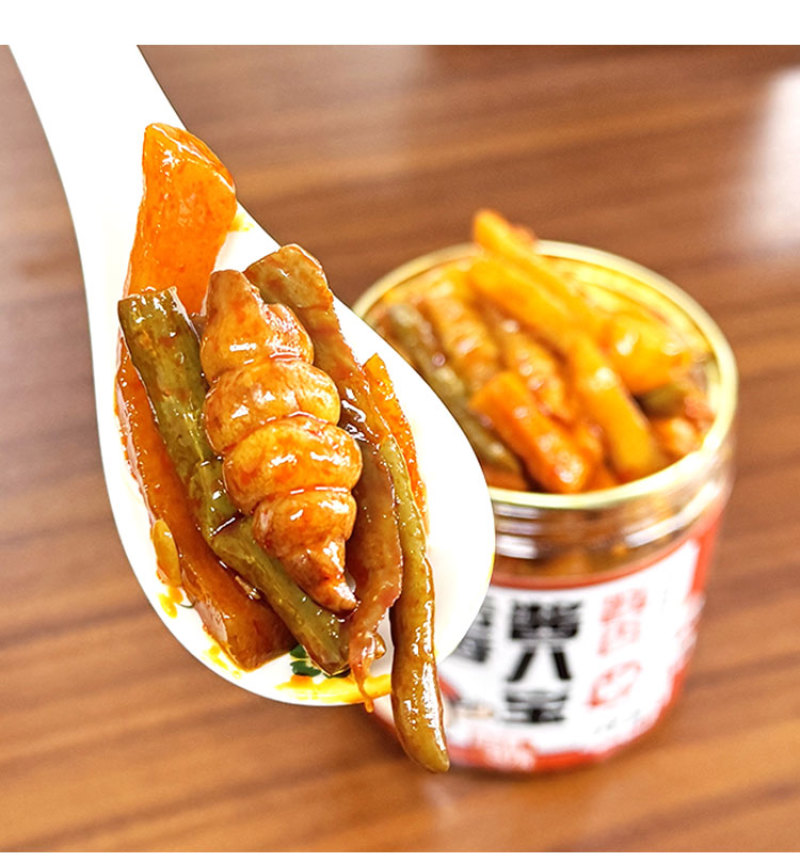 中大酱菜酱八宝瓶装开胃下饭酱萝卜干香辣罐装即食下饭菜