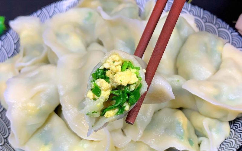 思念韭菜鸡蛋水饺早餐面食冷冻水饺半成品小吃商用