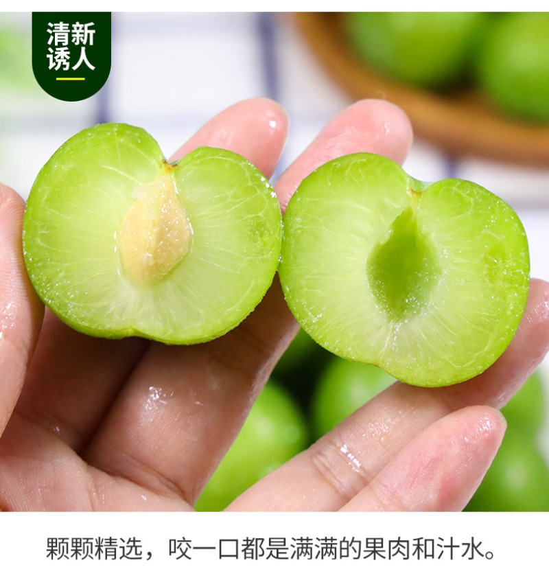 脱骨李一件代发四川青脆李空心青皮李子新鲜水果