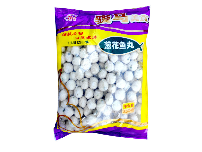 骏马葱花鱼丸麻辣烫关东煮火锅串串冒菜商用食材
