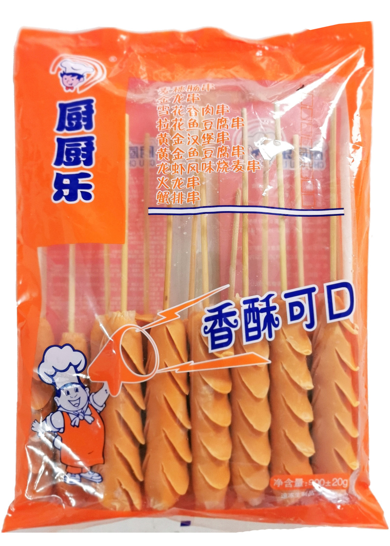 厨厨乐脆骨麦穗肠烤肠休闲小吃商用批发