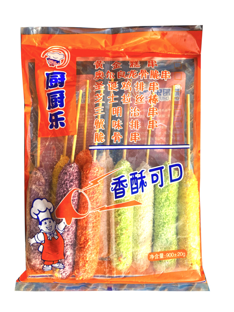 厨厨乐多彩拉丝芝士棒煎油炸烧烤火锅麻辣烫关东煮食材