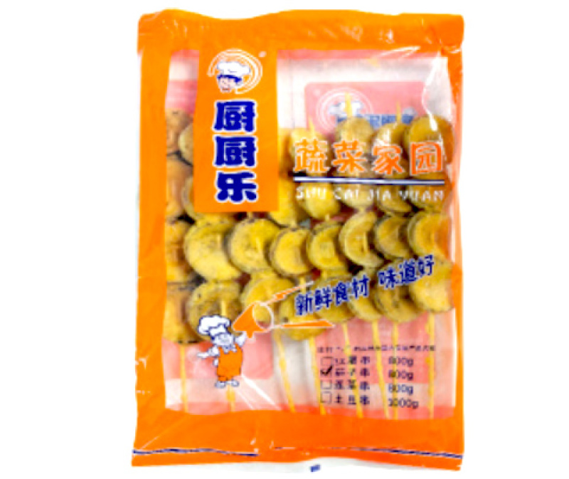 厨厨乐蔬菜家园（茄子串）煎油炸烧烤火锅麻辣烫关东煮食材
