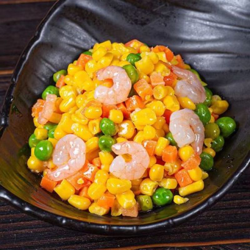 丰驰玉米虾仁(真空)冷冻玉米虾仁半成品小吃商用食材