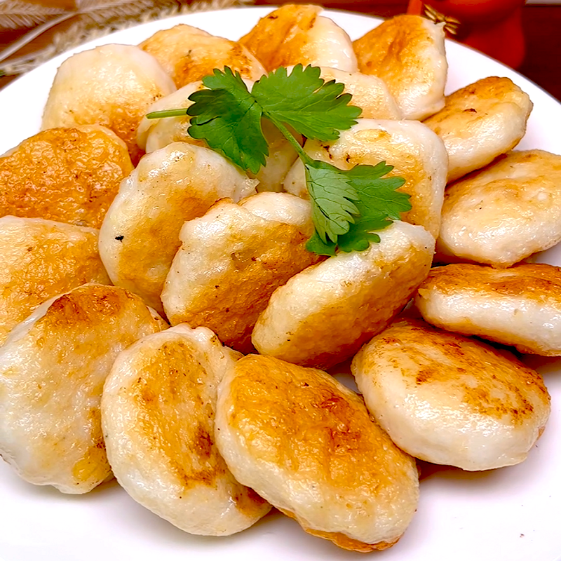 华人渔夫手打墨鱼饼1kg涮火锅丸子关东煮半成品商用配菜食