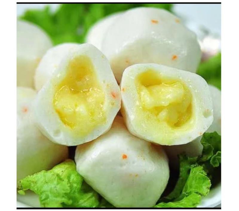 华人渔夫鳕鱼芝心包涮火锅丸子关东煮半成品商用配菜食材
