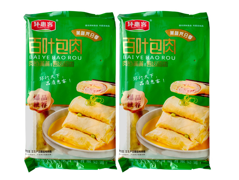 环惠客精装百叶包肉（托盒）涮火锅丸子关东煮半成品商用配菜