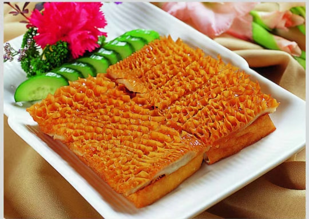 成品图：牛肚炒竹笋装盘效果