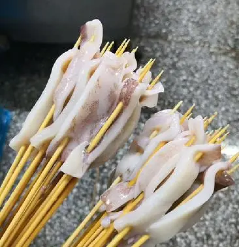 精品鱿鱼耳串30g烧烤油炸串串铁板食材冷冻半成品商用