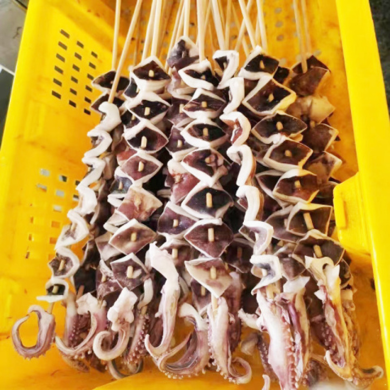 精品鱿鱼七星串烧烤油炸串串铁板食材冷冻半成品商用