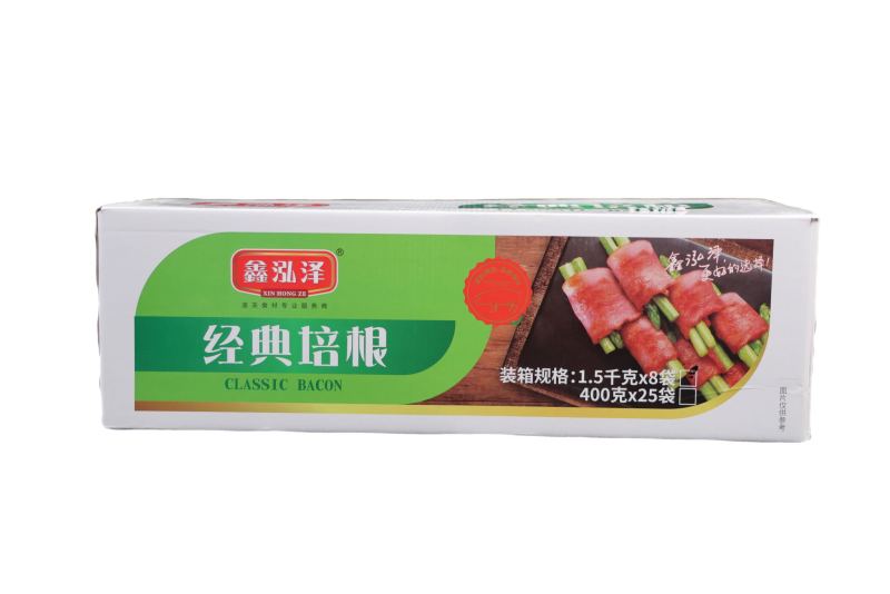 鑫泓泽培根早餐手抓饼三明治披萨烘焙原切培根肉片烤肉商用