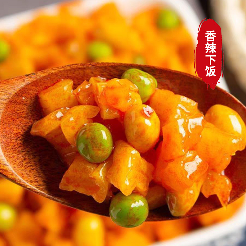腾晖花生酱丁腌制酱菜咸菜萝卜丁块下饭菜整箱8斤商用小菜白