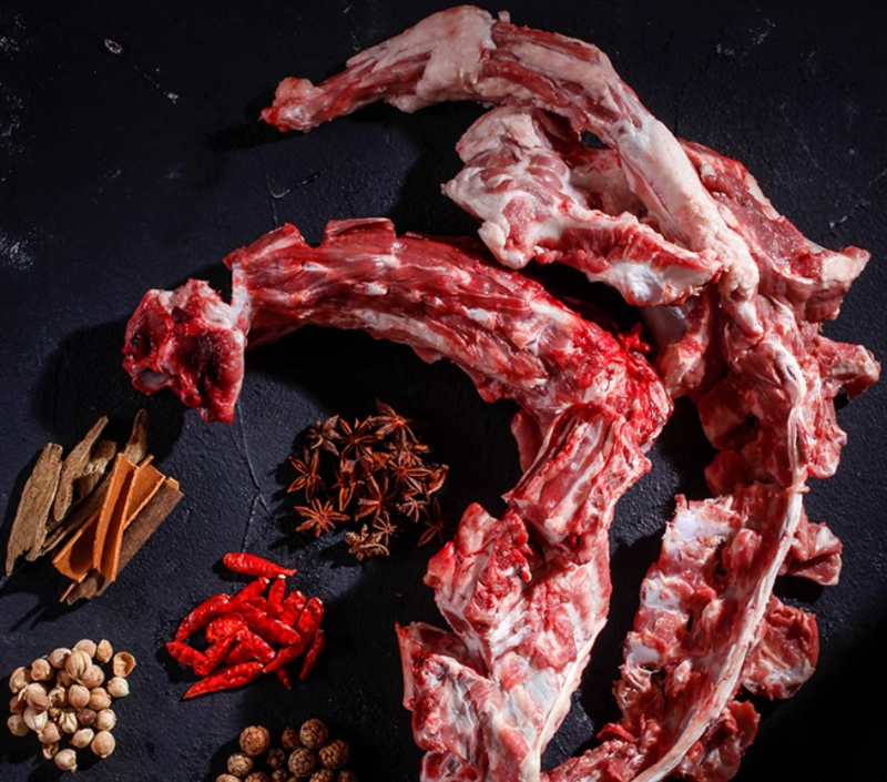 新鲜冷冻满肉羊脖骨羔羊脖子羊蝎子羊骨头火锅熬汤食材