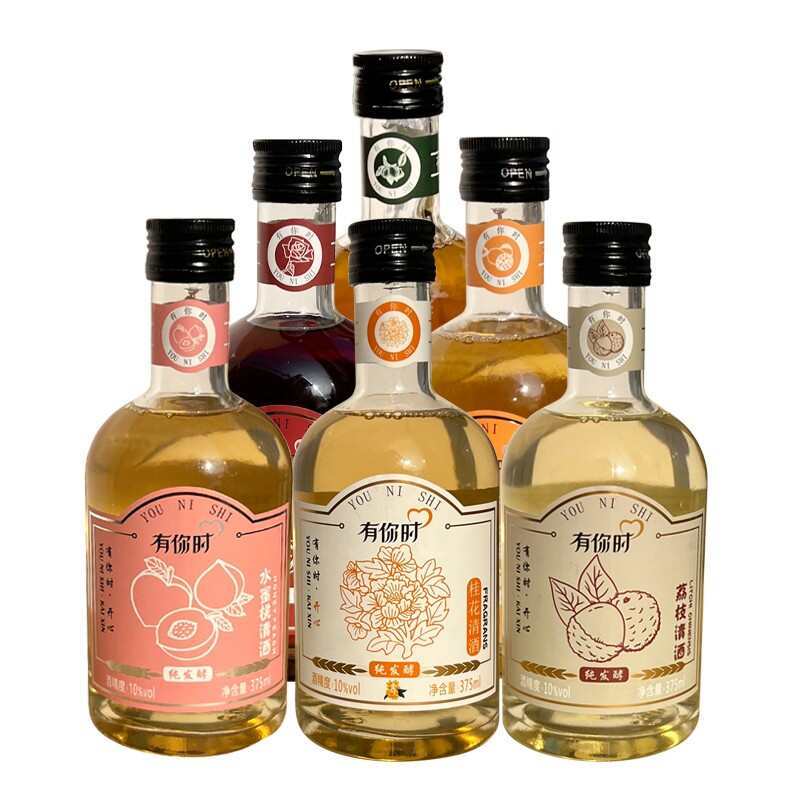 【黄氏酒厂·花果酒贴牌·厂家直发】纯酿花果酒荔枝375m