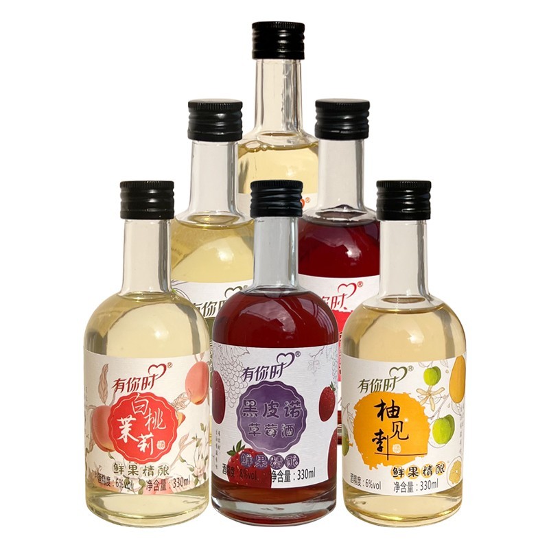 【黄氏酒厂·花果酒贴牌·厂家直发】纯酿果酒小清柠酒330