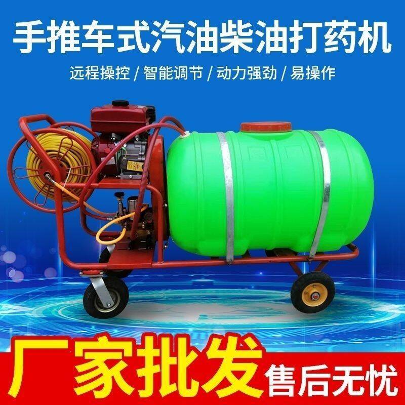 农用高压打药机手推式园林喷雾机汽油养殖场果园农田消毒机器