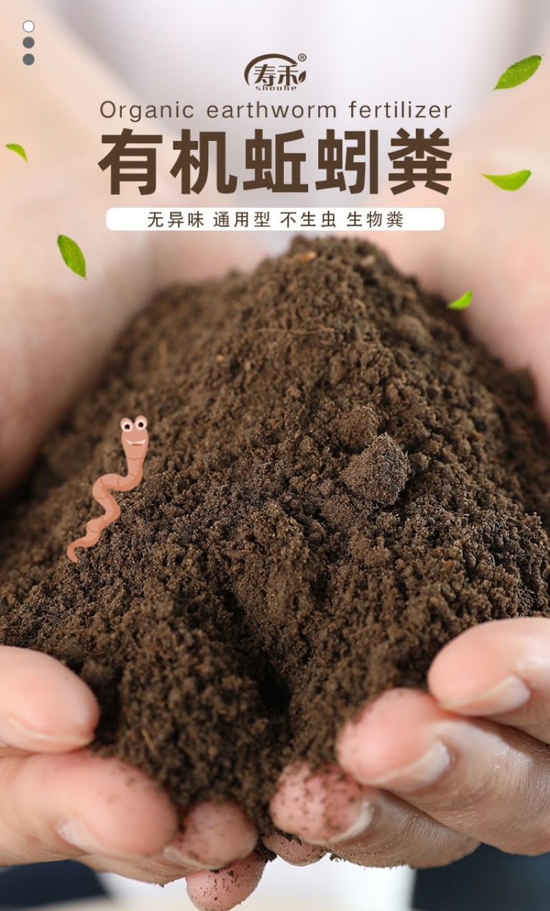 厂家直销牛粪养殖拱土蚯蚓粪育苗底肥