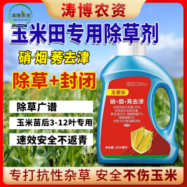 玉米苗后封闭式除草剂正品硝磺莠去津强效封闭除草剂安全不伤