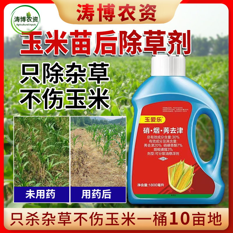 玉米苗后封闭式除草剂正品硝磺莠去津强效封闭除草剂安全不伤