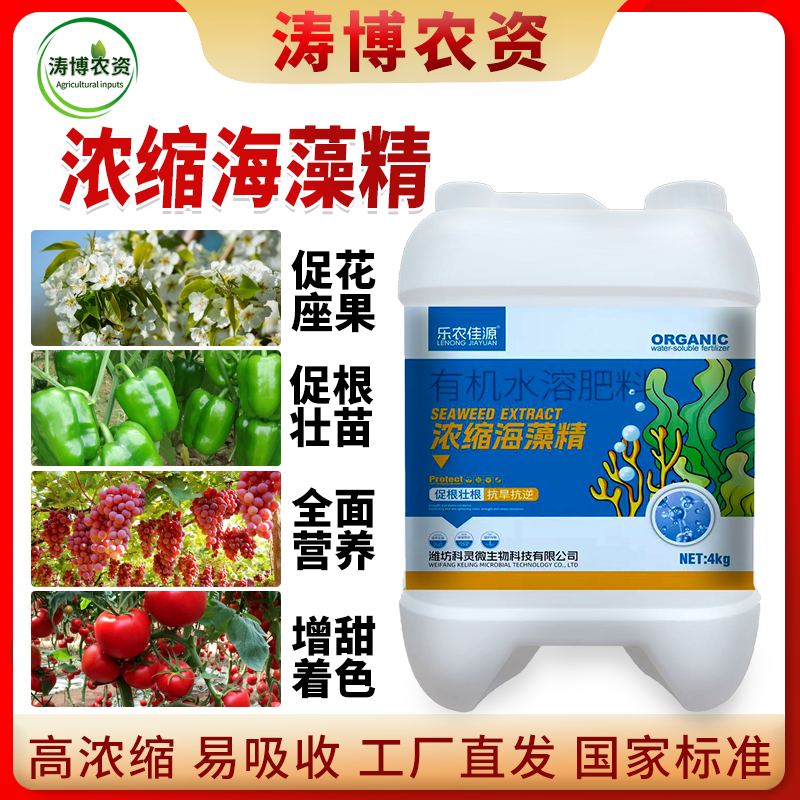 促根壮根靓果抗旱大田作物水溶肥浓缩海藻精通用绿叶