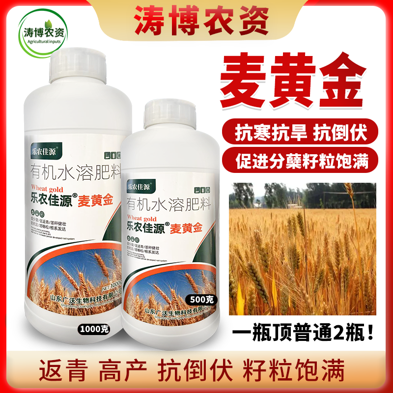 麦黄金叶面肥小麦增产增收专用肥粒粒饱满壮苗抗倒分蘖水溶肥