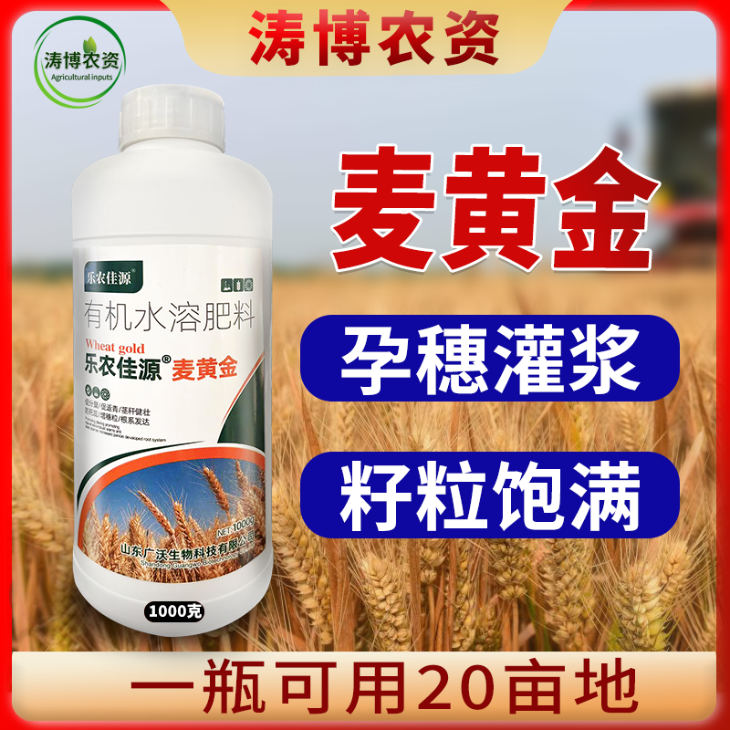 麦黄金叶面肥小麦增产增收专用肥粒粒饱满壮苗抗倒分蘖水溶肥
