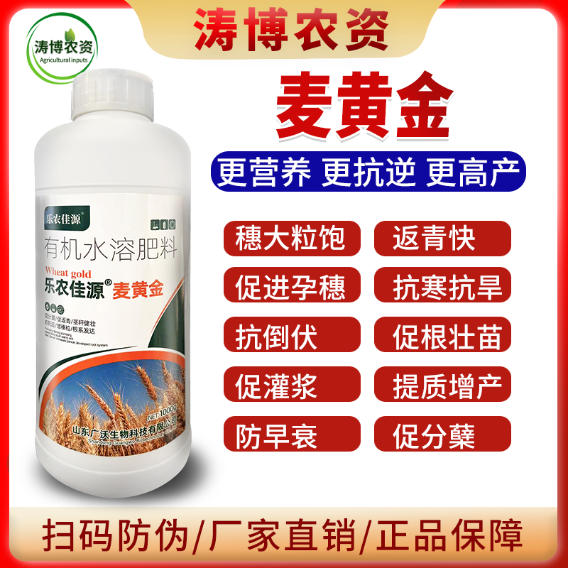 麦黄金叶面肥小麦增产增收专用肥粒粒饱满壮苗抗倒分蘖水溶肥
