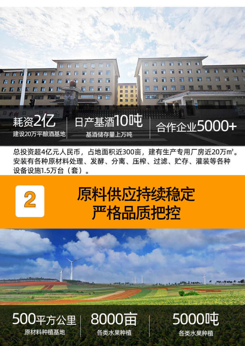 【黄氏酒厂·花果酒贴牌·厂家直发】纯发酵清米酒