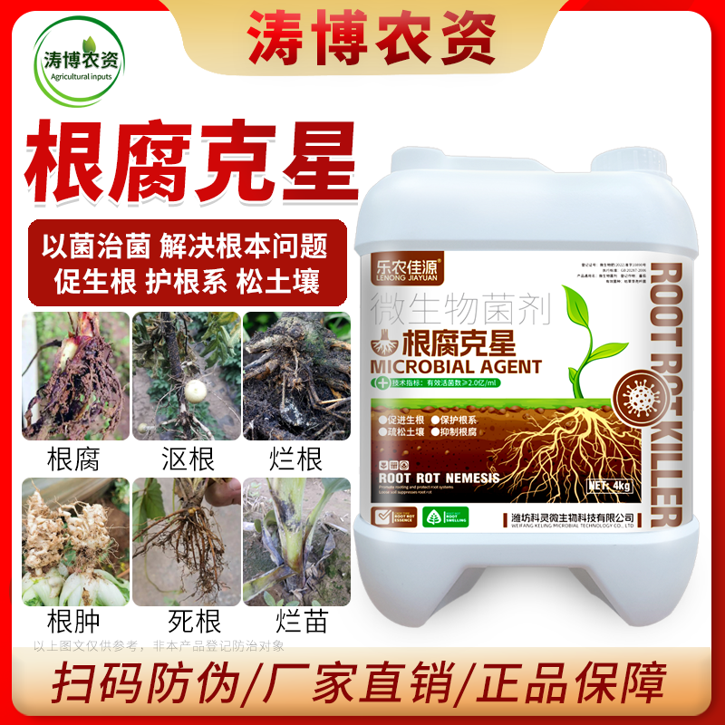 根腐病特效防治猝倒立枯茎基腐烂根根腐重茬土传病害枯萎根腐
