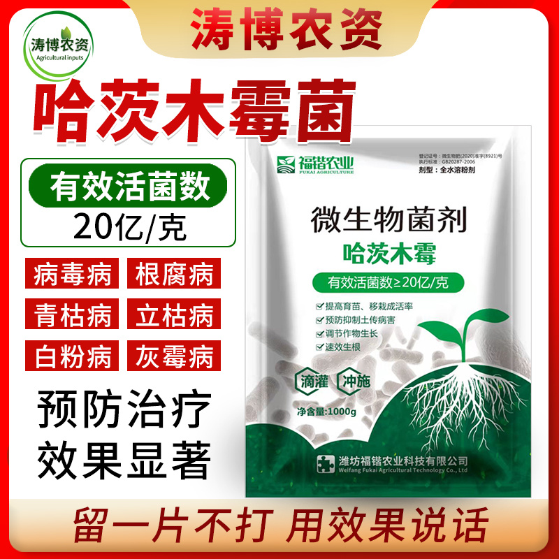 哈茨木霉菌农用种植生物菌肥土传根腐病害防真菌抗重茬土壤活